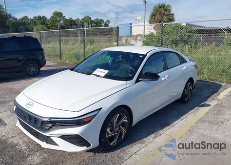 2025 Hyundai Elantra Hybrid Sel Sport z USA, uszkodzony, nr VIN KMHLM4DJXSU123355